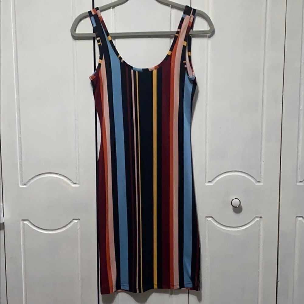 Full Circle Striped Tank Dress size Medium
